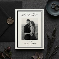 Triple Border | Simple Elegant Photo Wedding
