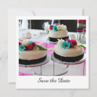 Triple cake save the date