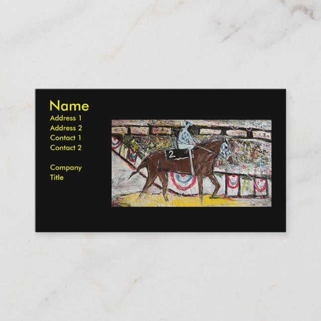 TRIPLE CROWN 1973 BUSINESS CARD (Front)