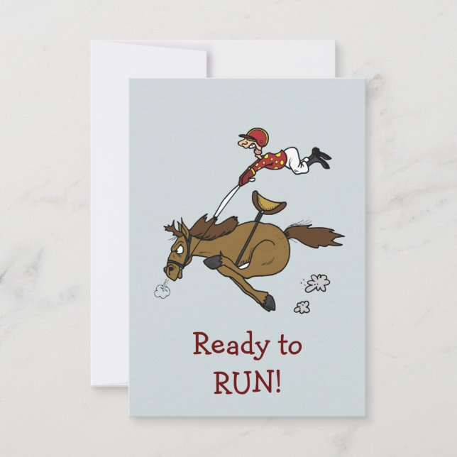 Triple Crown Horse Race Party Invitation (Front)