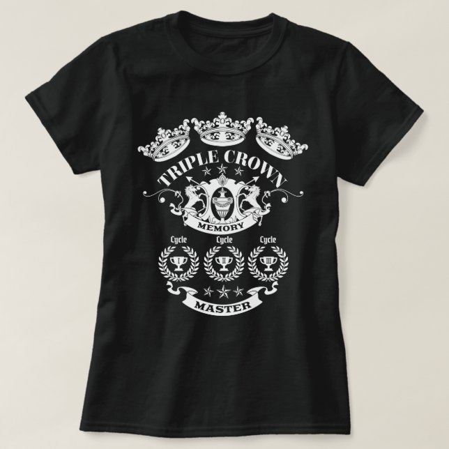 Triple Crown Memory Master Classical Conversations T-Shirt (Design Front)