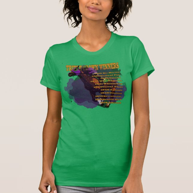 Triple Crown Winners T-Shirt (Front)