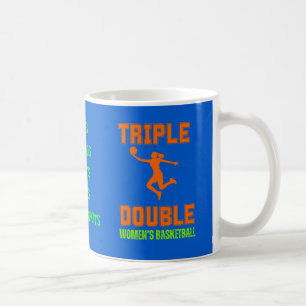 Triple Double Women's Basketball Shirt Coffee Mug