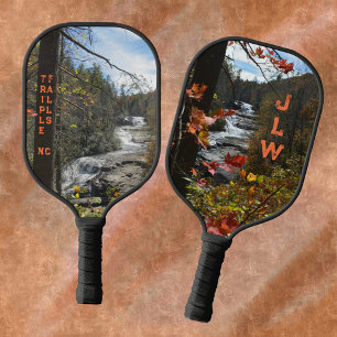 Triple Falls Blue Ridge Mountains NC Photographic Pickleball Paddle