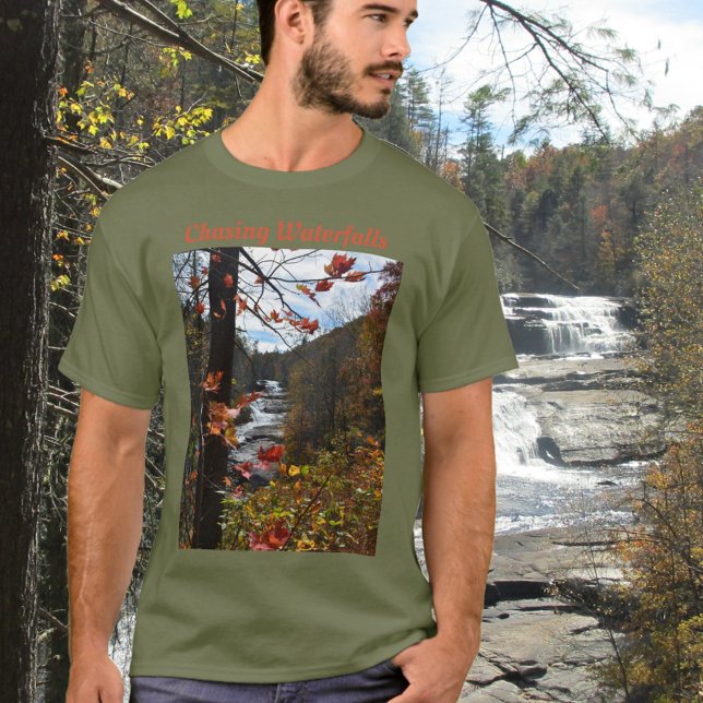 Triple Falls Blue Ridge Mountains Photographic T-Shirt (Creator Uploaded)