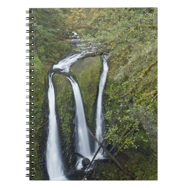 Triple Falls, Columbia River Gorge Spiral Notebook (Front)