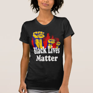 Triple Fist Black Lives Matter BLM T-Shirt