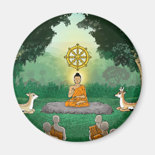 Triple Gems: Buddha, Dharma, Sangha Magnet