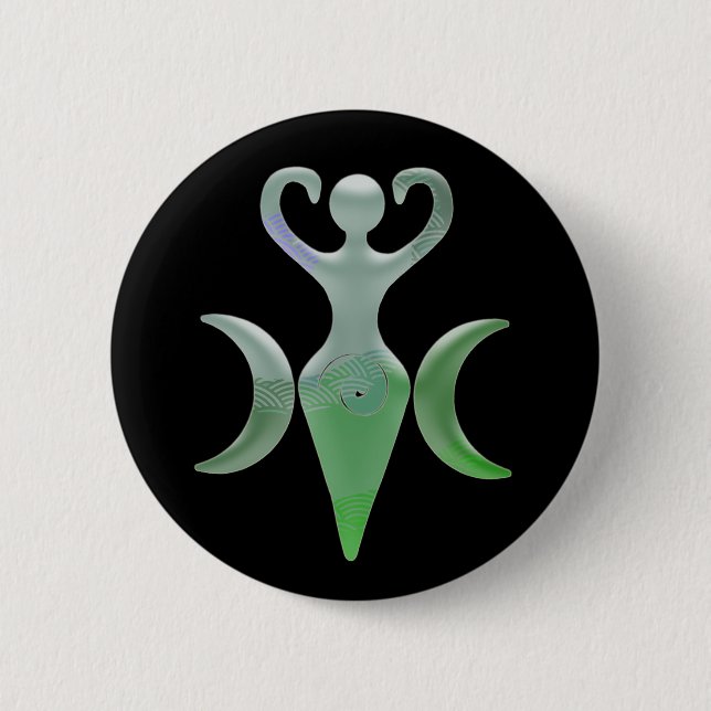 Triple Goddess 6 Cm Round Badge (Front)