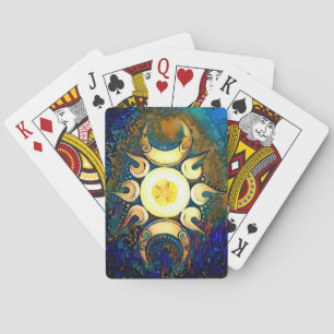 Triple Goddess Crowned Playing Cards