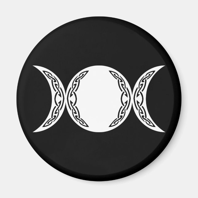 Triple Goddess Moon Symbol Magnet (Front)