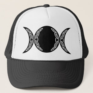 Triple Goddess Moon Symbol Trucker Hat