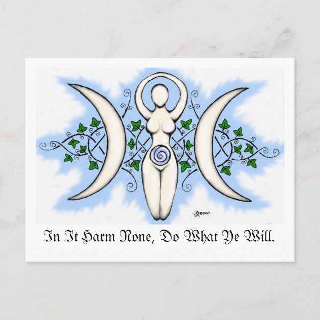 Triple Goddess Post Card (Front)
