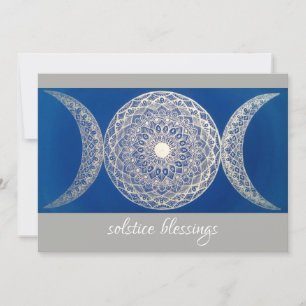 Triple Goddess Solstice Blessing Holiday Card