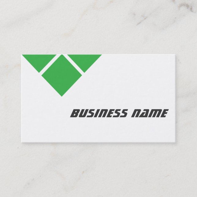 Triple Green Game Testing Business Card (Front)