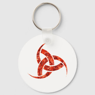 Triple Horn of Odin Key Ring