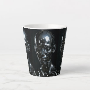 Triple Identity Chrome Art Latte Mug