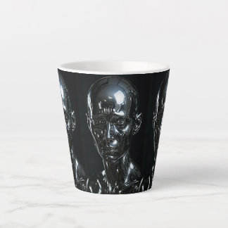 Triple Identity Chrome Art Latte Mug