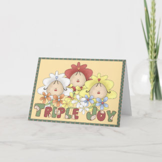 Triple Joy Triplets Card