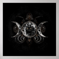 Triple Moon - Black cat