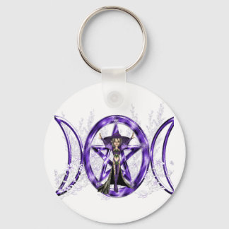 Triple Moon Elf Key Ring
