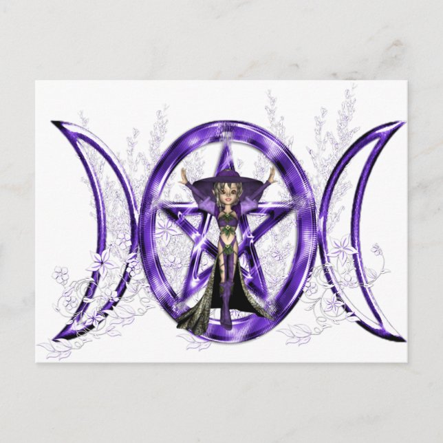Triple Moon Elf Postcard (Front)