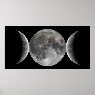 Triple Moon Goddess Poster