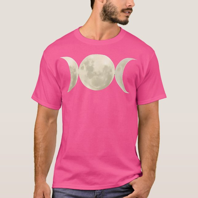 Triple Moon Goddess Symbol T-Shirt (Front)