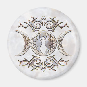 Triple Moon Moonstone Magnet