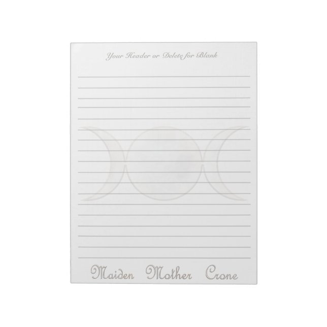Triple Moon Notepad (Rotated)