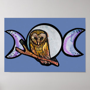 Triple Moon Owl                                    Poster