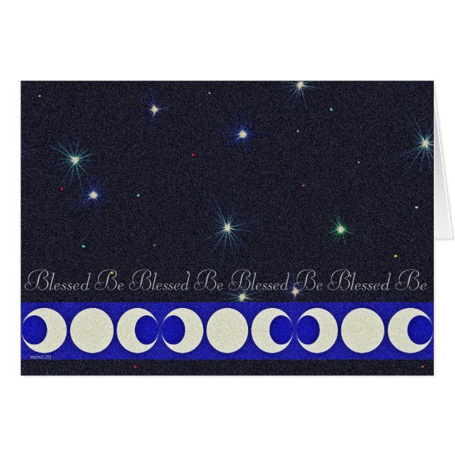 Triple Moon Pagan Blessed Be Pagan Blessings (Front Horizontal)