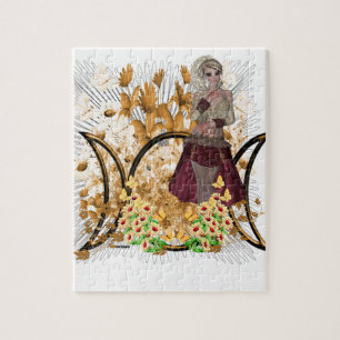 Triple Moon Series at Milla Of The Wind Jigsaw Puzzle