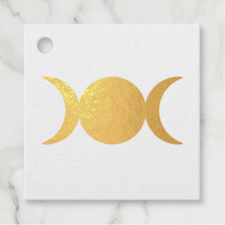 triple moon stamp  favour tags