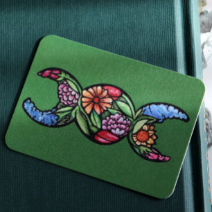 Triple Moon Symbol Bloom Card