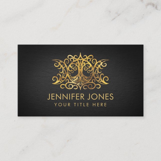 Triple Moon - Triple Goddess Ornament Business Card (Front)