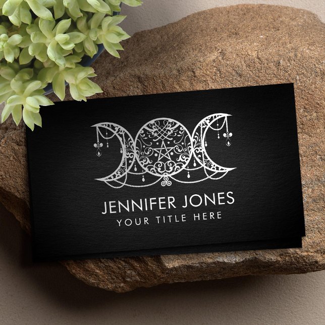 Triple Moon - Triple Goddess Ornament Business Card (Creator Uploaded)