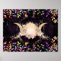 Triple Moon - Triple Goddess- Watercolor