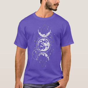 Triple Moons Goddess Phases Witch Pagan Hecate Occ T-Shirt