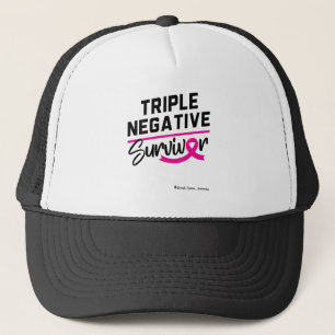 Triple Negative Survivor Breast Cancer Awareness Trucker Hat