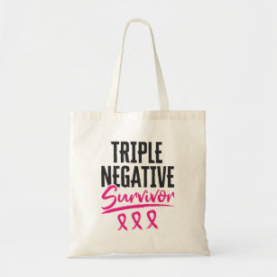 Triple Negative Survivor TNBC Breast Cancer Tote Bag