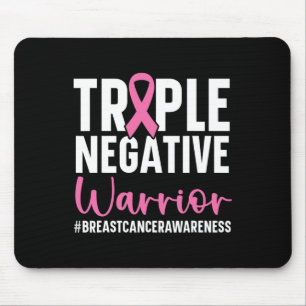 Triple Negative Warrior Breast Cancer Awareness Pi Mouse Pad