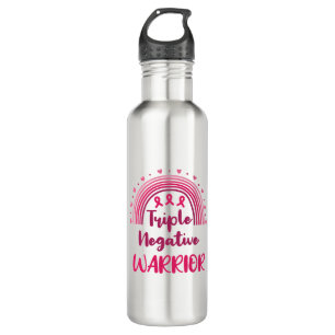 Triple Negative Warrior Breast Cancer Rainbow 710 Ml Water Bottle