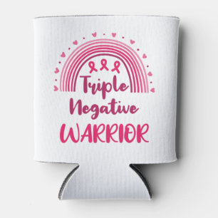 Triple Negative Warrior Breast Cancer Rainbow Can Cooler