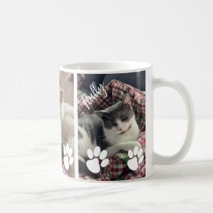 Triple Pet Photo With Names Mug
