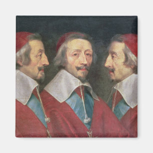 Triple Portrait of the Head of Richelieu, 1642 Magnet