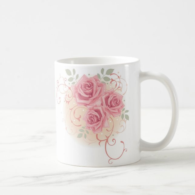 Triple Rose Coffee Mug (Right)