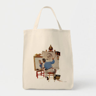 Triple Self-Portrait Tote Bag