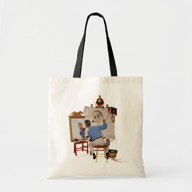 Triple Self-Portrait Tote Bag (Front)