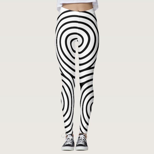  Triple Spiral Celtic Leggings (Front)